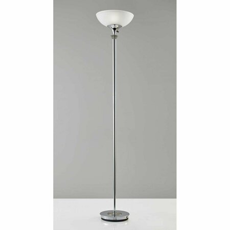 HAZ Chrome Metal 300W Torchiere Lamp, 14 x 14 x 71.5 in. HA2627252